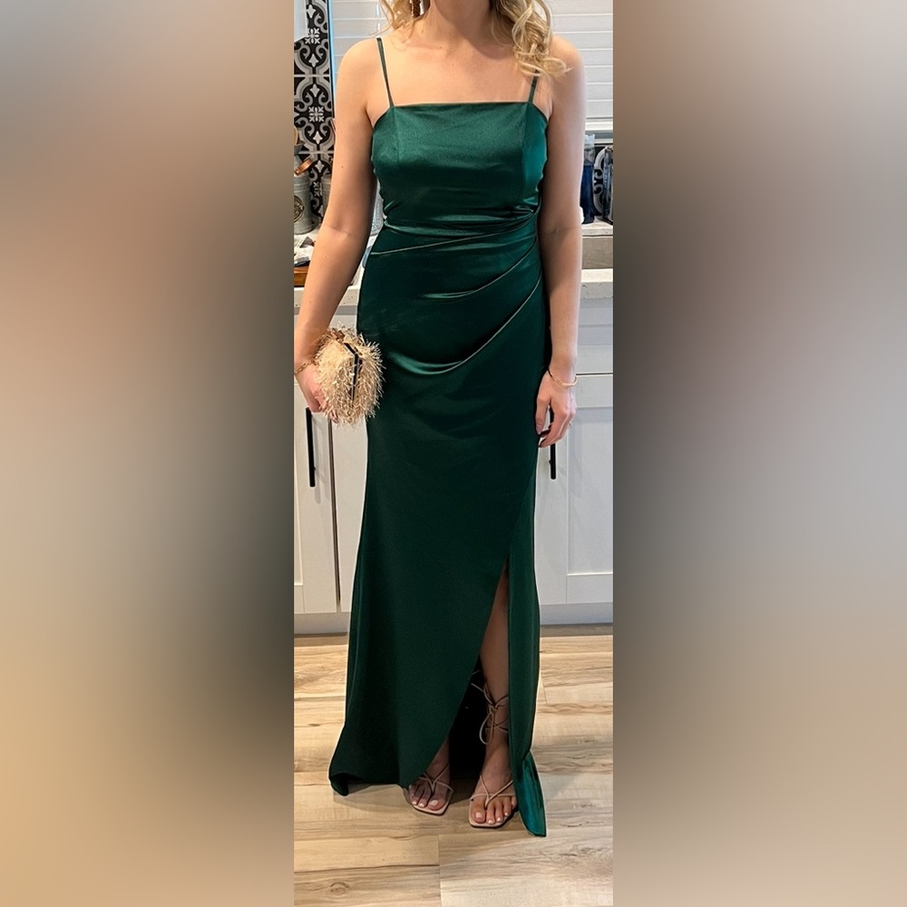 Emerald green gown